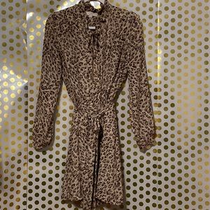 Anne Taylor Leopard Print Dress